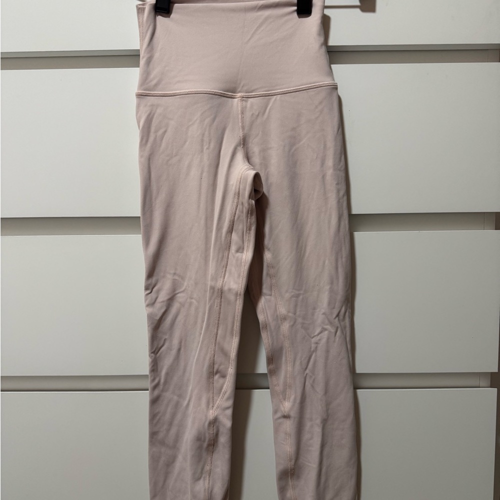 lululemon High-Waisted Cream Leggings